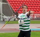 James Bondgart (WGEL) javelin winner, British National League, Division 1, Gateshead. Photo: David T. Hewitson/Sports for All Pics